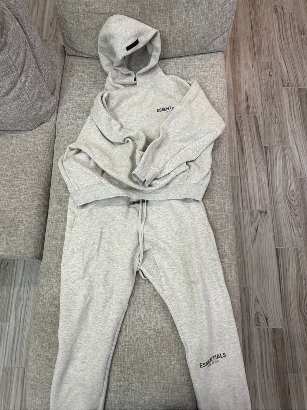 ESSENTIALS Men’s Gray Hoodie & Jogger Set